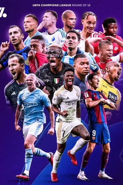 UEFA Champions League round of 16 poster